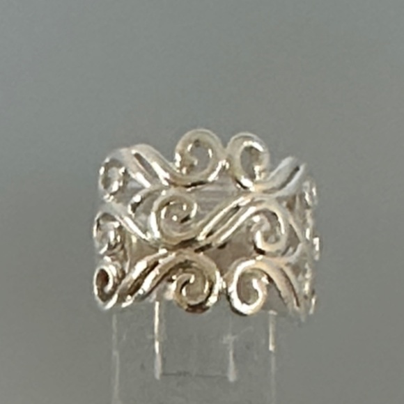 Intricate Silver Swirl Ring - Picture 1 of 5